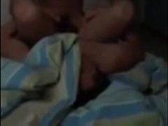 young chinese couple fucking on bed 2145