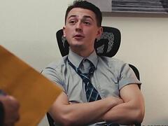 Boss Masyn Thorne fucks his employee Carter Woods hard