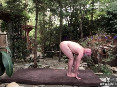 TANTRA PARENT TRAINS NUDE YOGA FOR FINER ORGY!