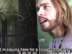 Sweet Latino turning gay after his first man to man sex