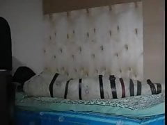 Sweet torments in wrapping bondage