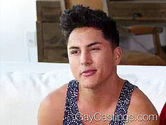 GayCastings new-cummer Marco Montgomery plowed and facial cumshot