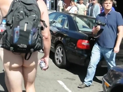 NUDE PROTEST IN THE CASTRO STREET
