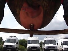 Army Fetish Men in Hard Raw Outdoor Fuck Orgy