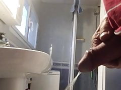 mature 74 years in the bathroom
