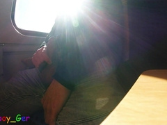 Highly improvised, prompt mary masturbate off and fat money-shot on a driving teach.