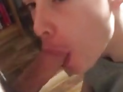 Hot guy swallows big load