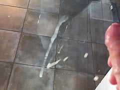 spray against the glass door