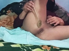 Ass gets annihilated by fist pounding