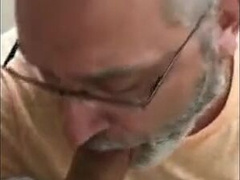 Old Man Receives a Blowjob