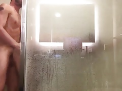 In the shower