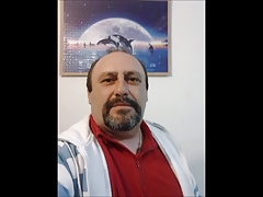 Spanish daddy bear wanking