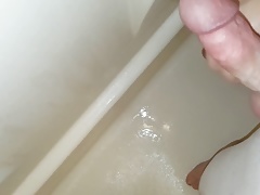 White tights in the shower