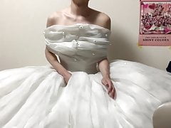 wedding dress jerk off