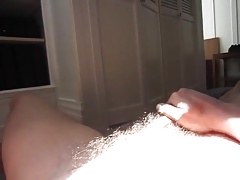 Jerking Off Hairy Cock