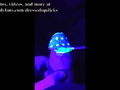 Black Light Hard Dick Painting