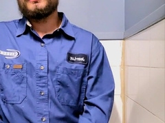 Phat jizz flow in the shower at work