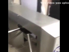 Caught guys having fun in public toilet