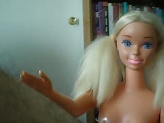 Barbie doll fist fucking my ass and massaging my prostrate
