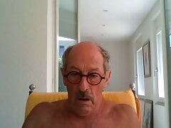 Grandpa stroke and cum