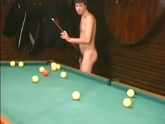 Russian Soldiers Play Pool in Nude 6