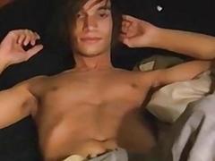 Young man with handsome face loves sucking some cock raw