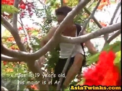 Asia youngster penetrated after suck off and showering together