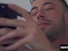 Brandon Jones rides Theo Ross in bed to fulfill his online fantasy