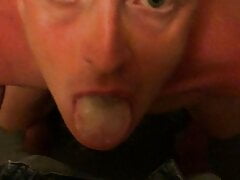 Luke taking strangers cock in toilet