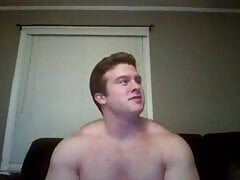 Off season bodybuilder chatting