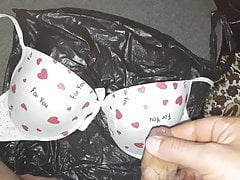 cum satin big cup bra