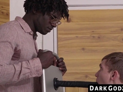 DarkGodz.com - barely legal dude's fun in wet nailing a humungous black trouser snake