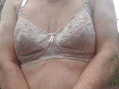 Enjoying my bra outdoors for a solo moment