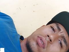 In bed alone masturbating