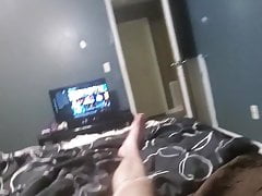 Me rubbing my cock