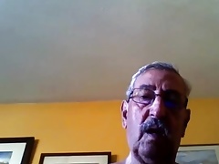 grandpa stroke on webcam