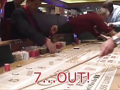 Craps game with Foreskin gambler