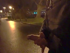 I think that man on the bike witnessed me milking in public