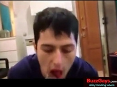 dude enjoys sucking a big black cock 9