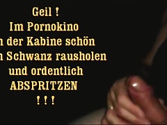 Wichsen im Pornokino.