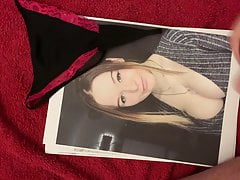 Cum on Picture and Thong (tribute)