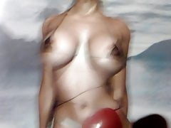3D boobs cum tribute