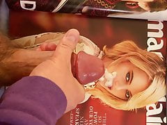 Cumming for Emma Stone and licking it up 5