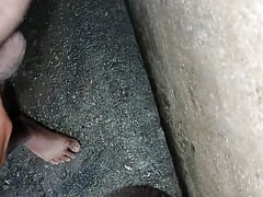 Masturbation in the public bathroom
