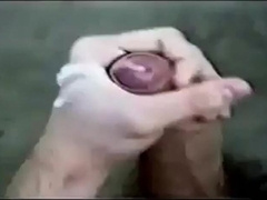 HandJob Fun Outside: Amateur Man Cums Hard!