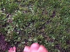 Cum in the sun