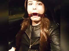 Sissy Slut Keleigh Willis cums on leather then licks it up