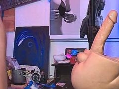 Getting off, gay fuck toy, masturbation