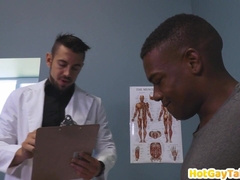 NEXT DOOR STUDIOS - Amateur Ebony boy throated and smashed by therapist in infirmary