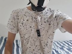 Pup Jerking Off His Big Cock